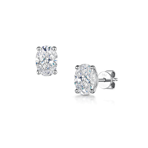 Oval Lab Grown Diamond Earrings