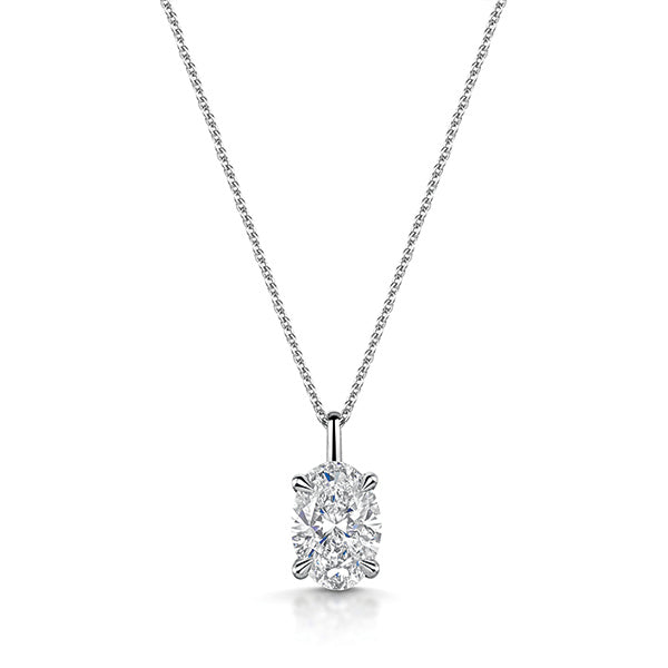 Oval Lab Grown Diamond Necklace