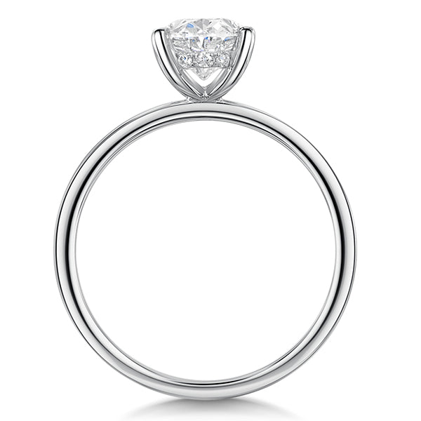 Oval Lab Grown Diamond Solitaire Ring