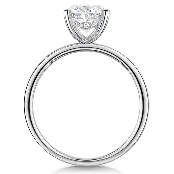 Oval Lab Grown Diamond Solitaire Ring