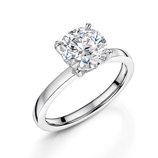 Brilliant Lab Grown Diamond Solitaire Ring