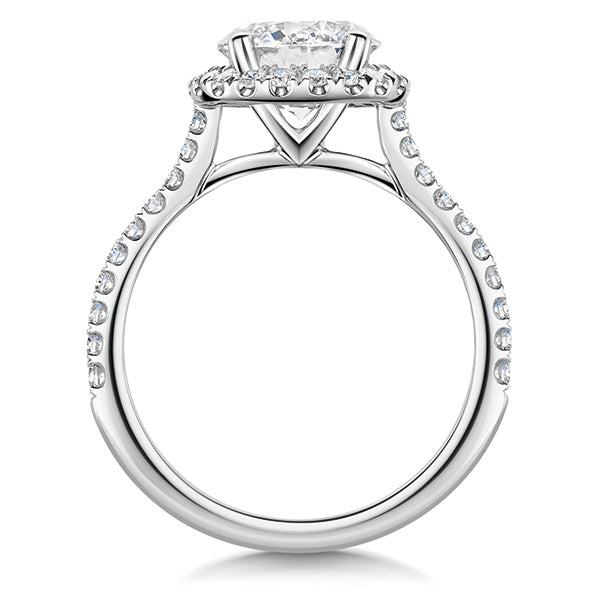 Brilliant Halo Lab Grown Diamond Ring