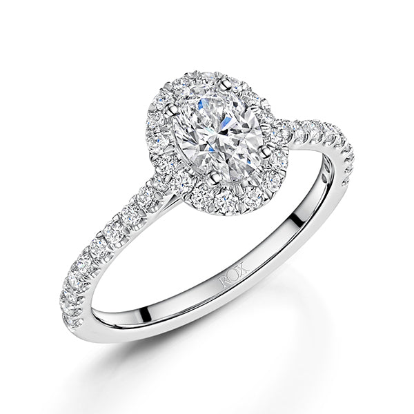 Oval Halo Lab Grown Diamond Ring