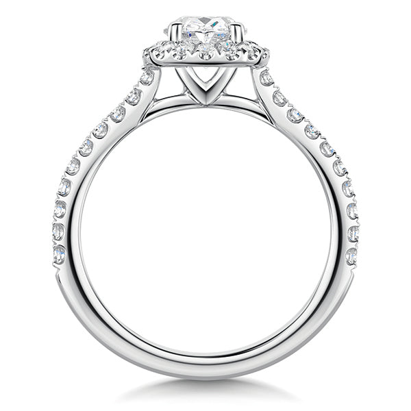 Oval Halo Lab Grown Diamond Ring