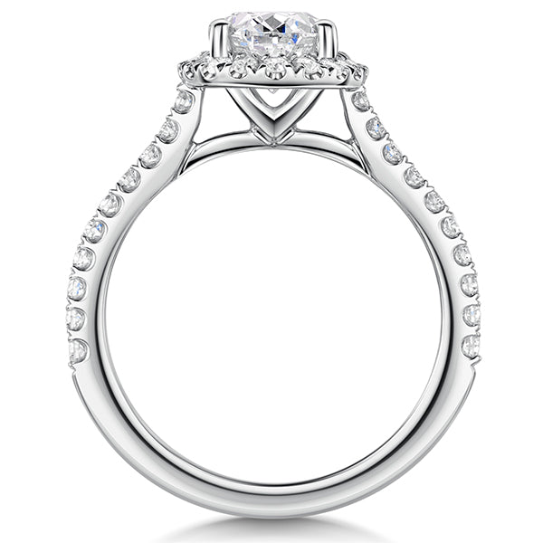 Oval Halo Lab Grown Diamond Ring