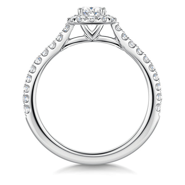 Oval Halo Lab Grown Diamond Ring