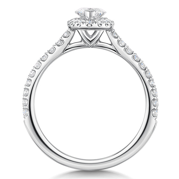 Marquise Halo Lab Grown Diamond Ring