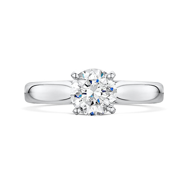 Brilliant Lab Grown Diamond Platinum Ring