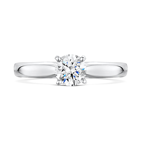 Brilliant Lab Grown Diamond Platinum Ring