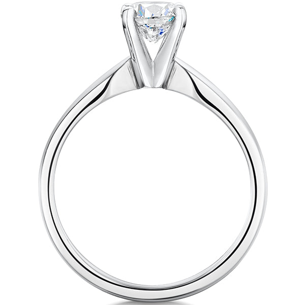 Brilliant Lab Grown Diamond Platinum Ring