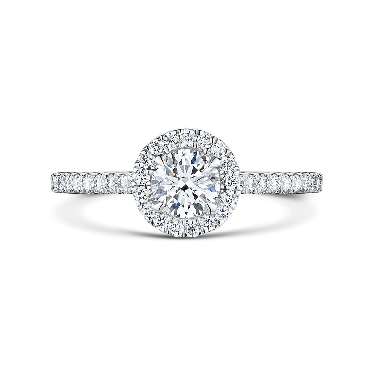 Brilliant Diamond Halo Ring