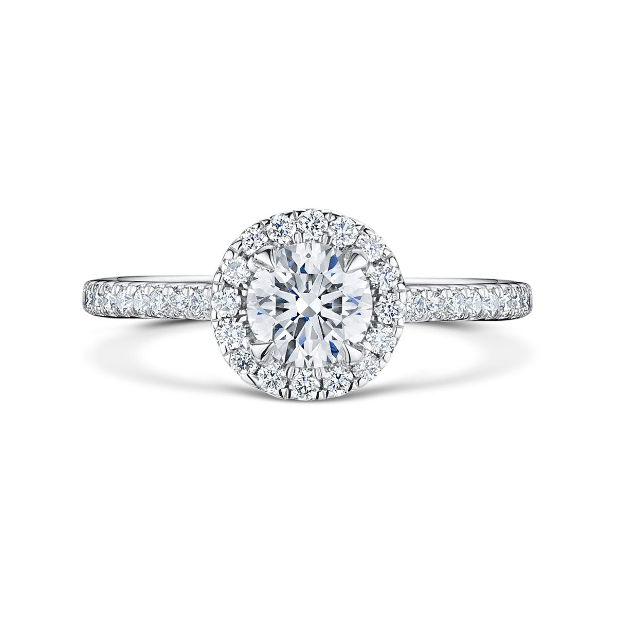 Brilliant Diamond Halo Ring