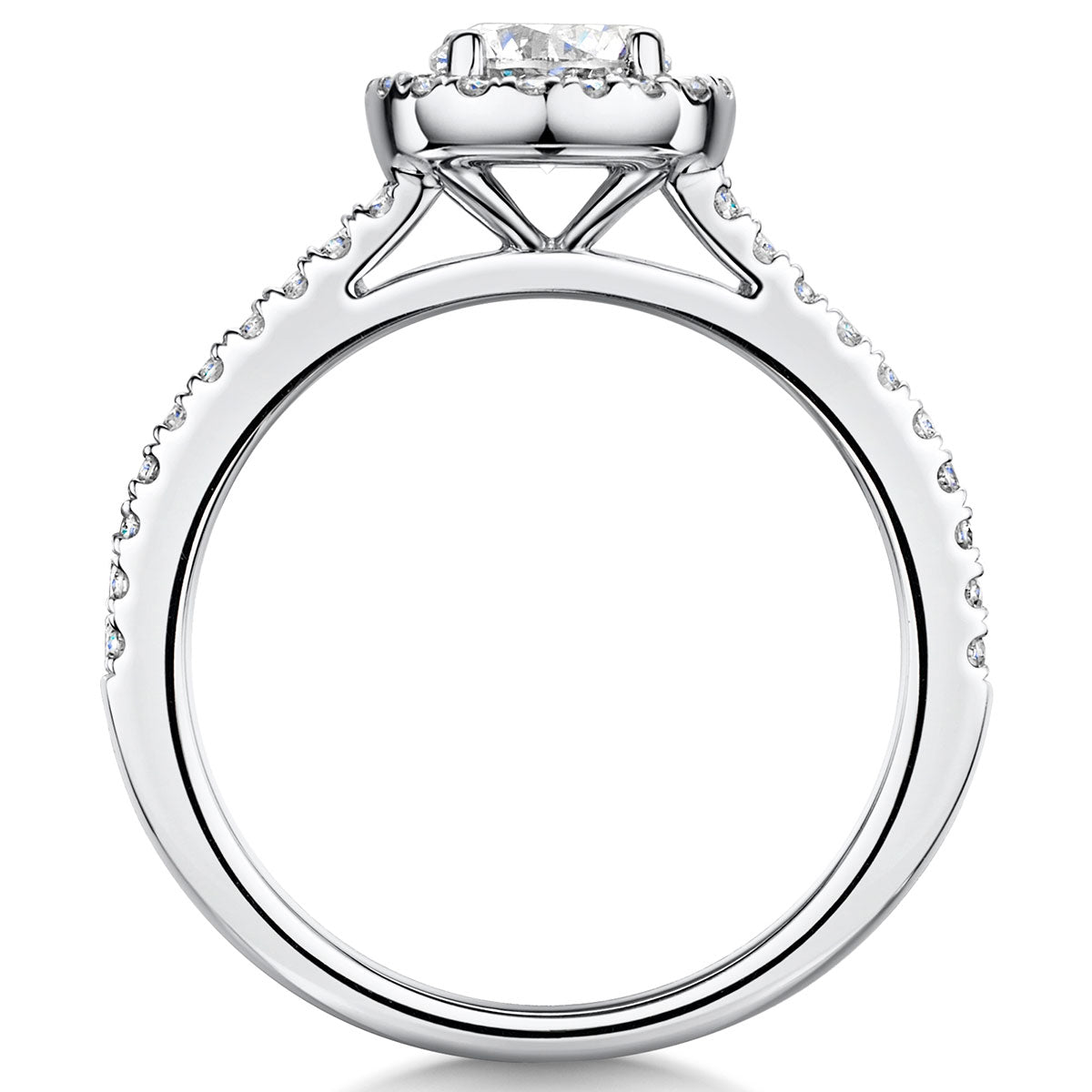 Brilliant Diamond Halo Ring