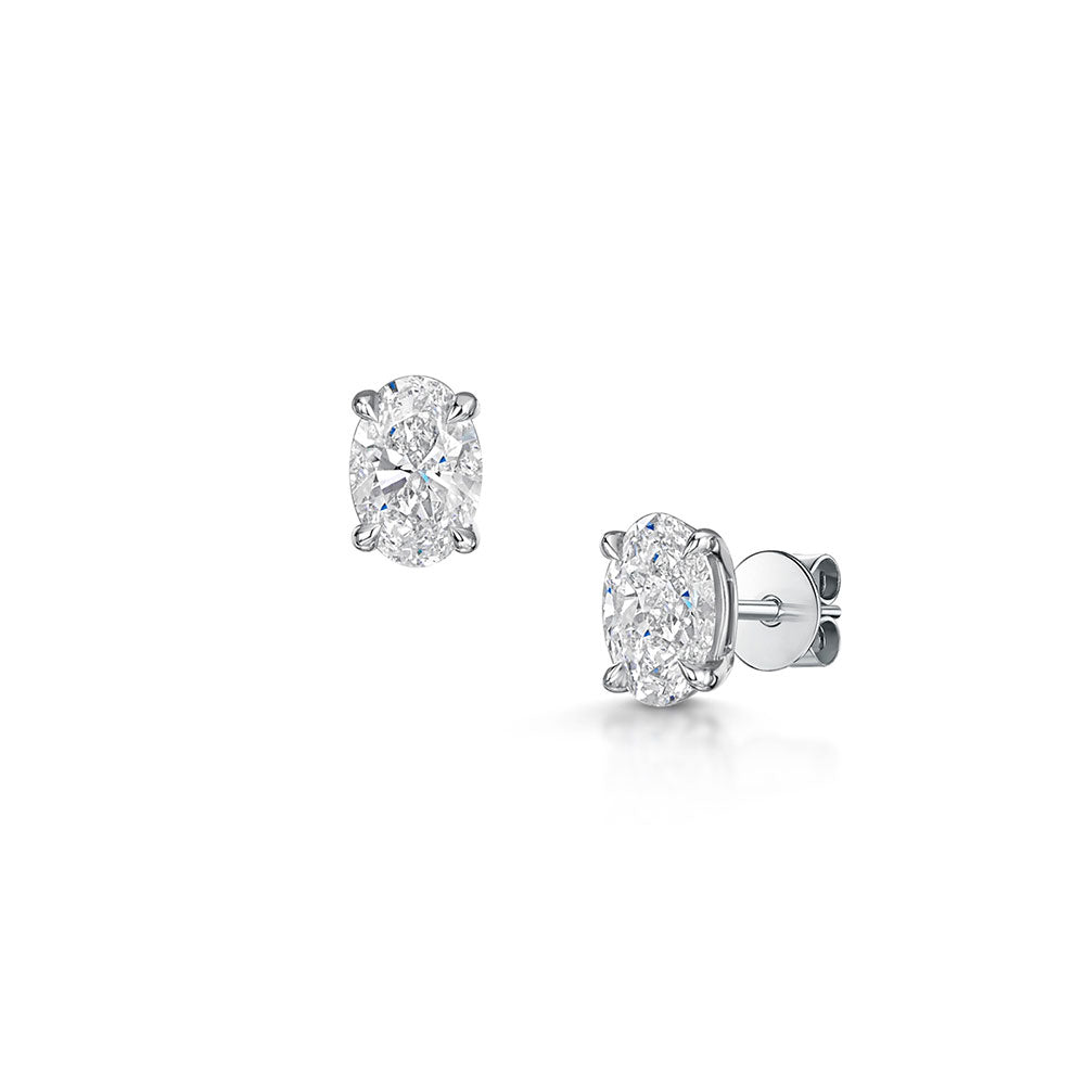 Oval Lab Grown Diamond Earrings