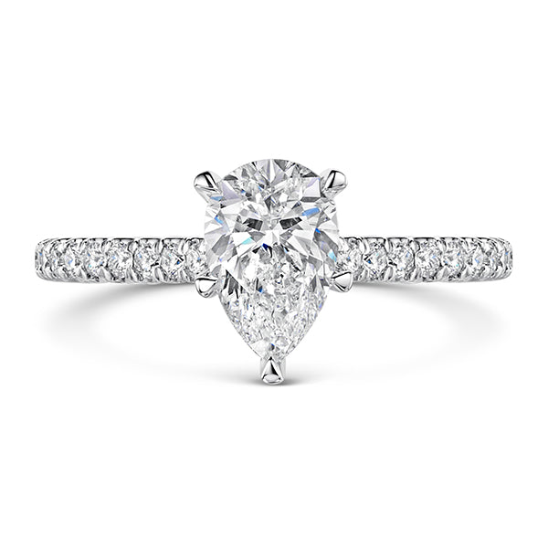 Pear Lab Grown Diamond Ring