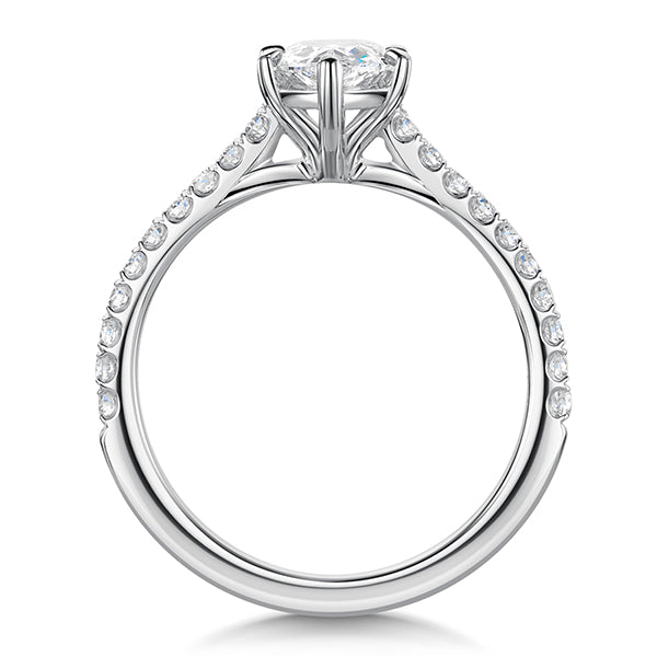 Pear Lab Grown Diamond Ring