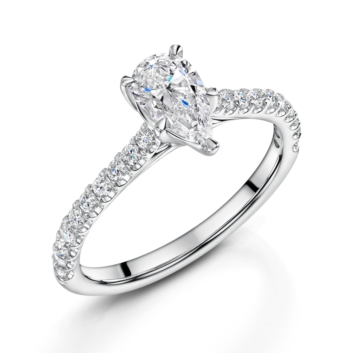 Pear Lab Grown Diamond Ring