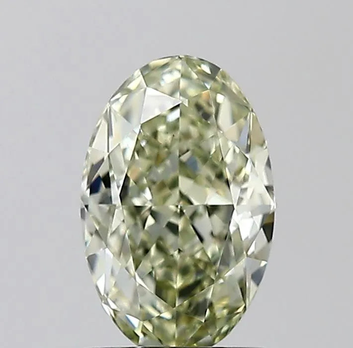 1.41ct Oval Natural Diamond (Colour Fancy Green, Clarity VS2, GIA Certified)