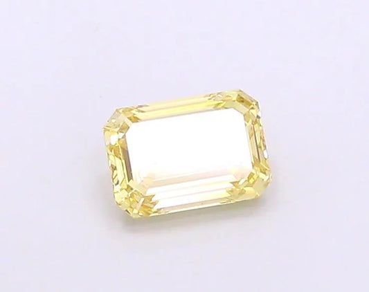 1.25ct Emerald Lab Grown Diamond (Colour Fancy Yellow, Clarity VS1, IGI Certified)