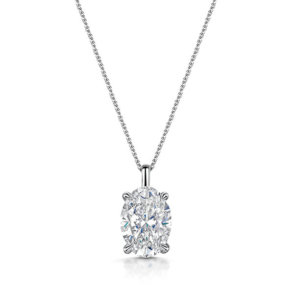 Oval Lab Grown Diamond Necklace