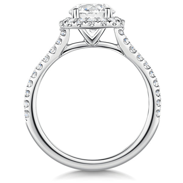 Brilliant Halo Lab Grown Diamond Ring