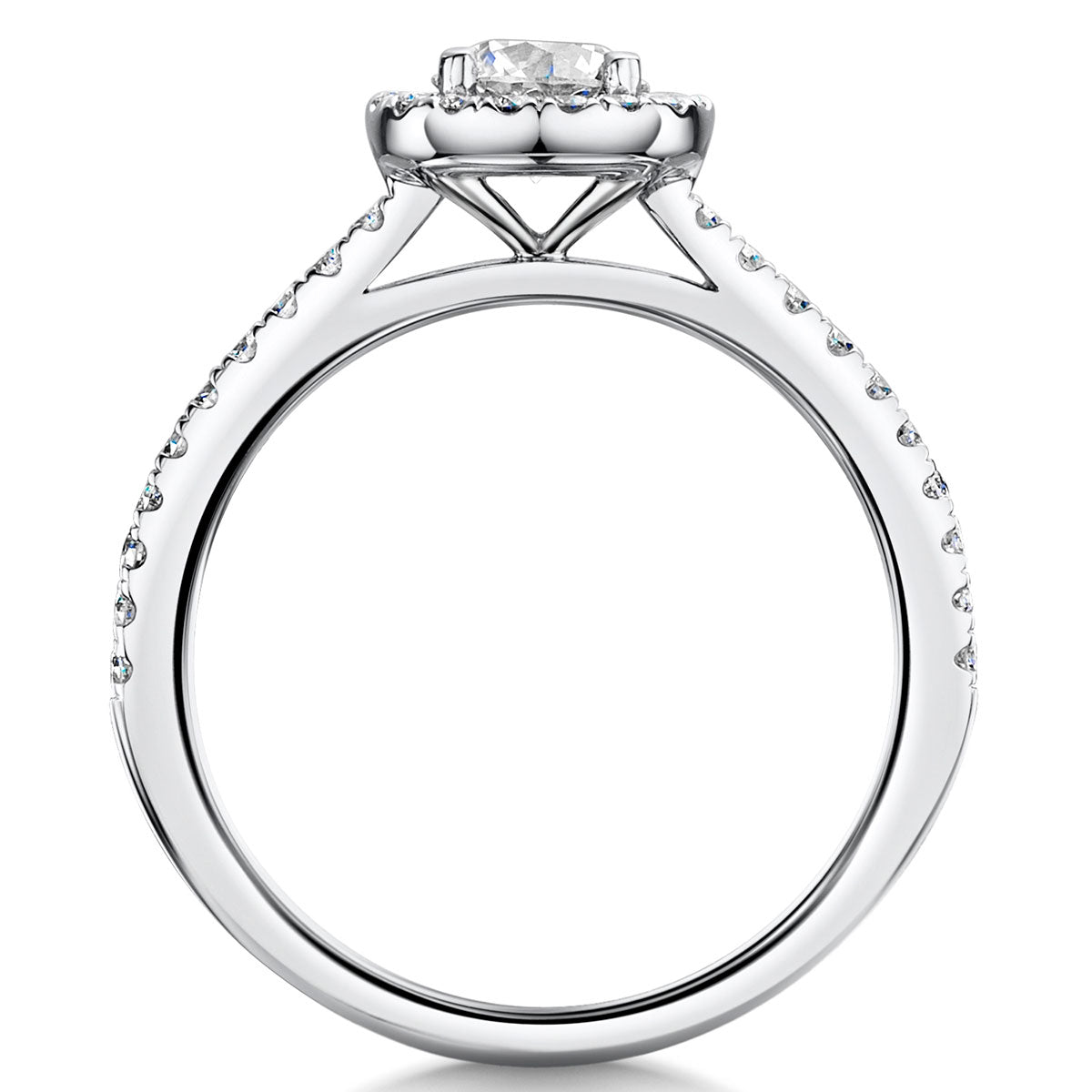Brilliant Diamond Halo Ring