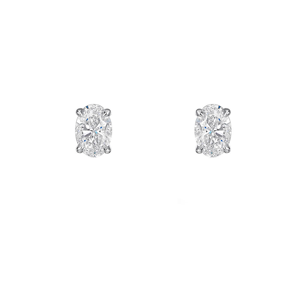 Oval Lab Grown Diamond Earrings