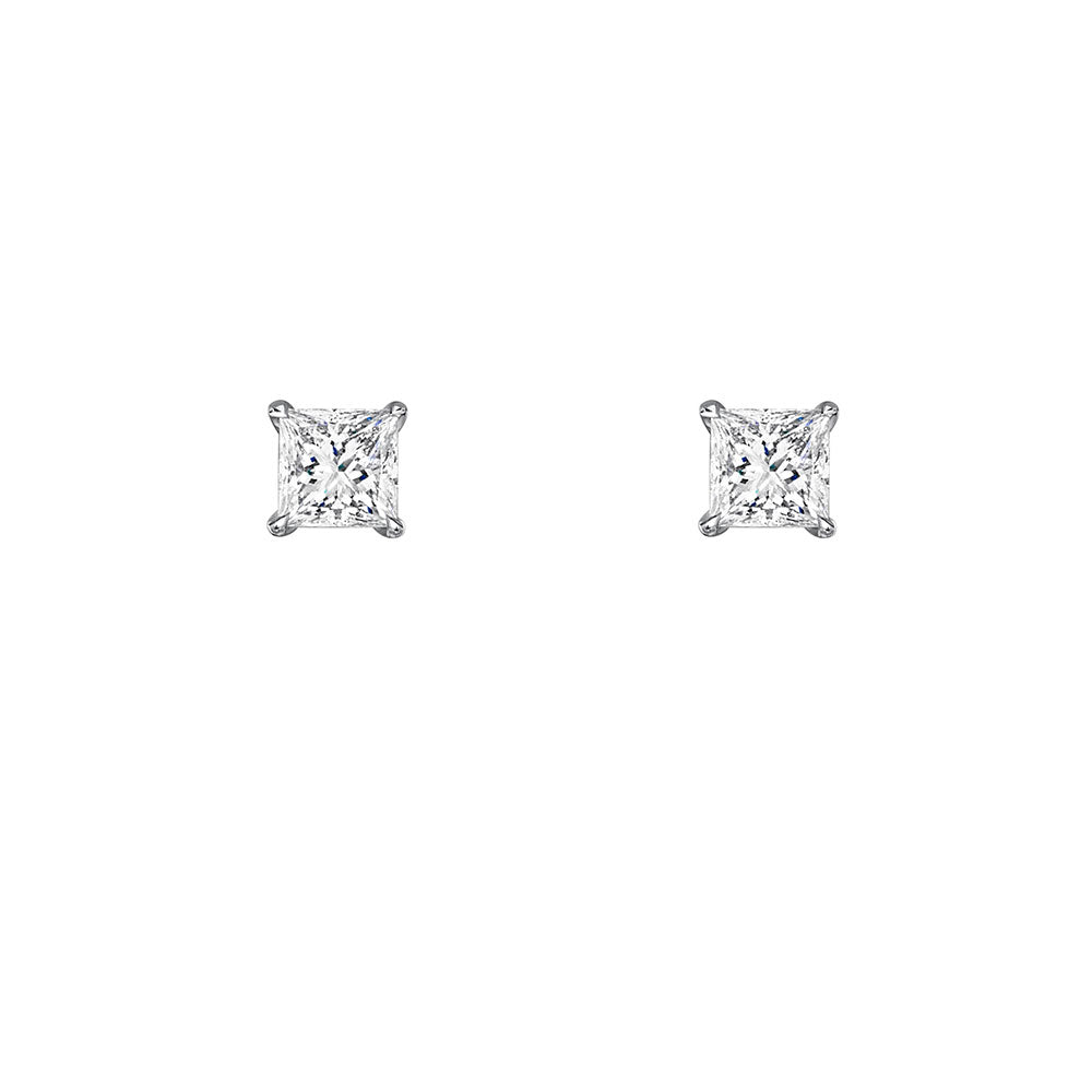 Princess Lab Grown Diamond Earrings