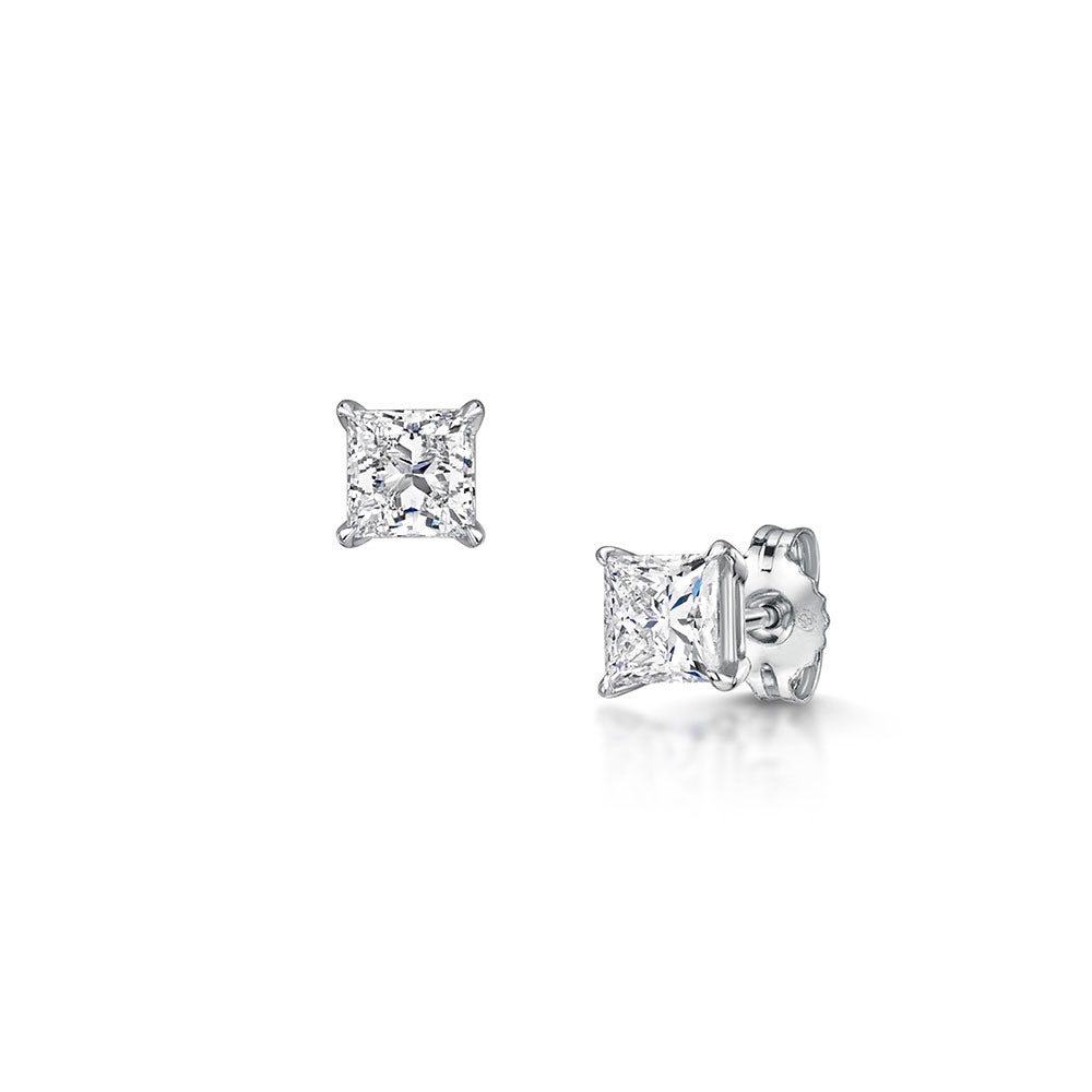 Princess Lab Grown Diamond Earrings